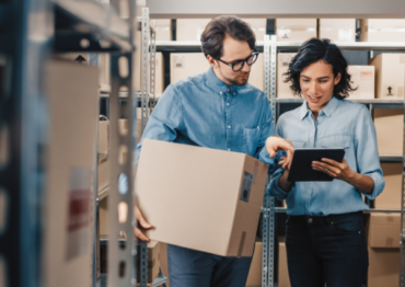 Physical asset tracking and management illustration